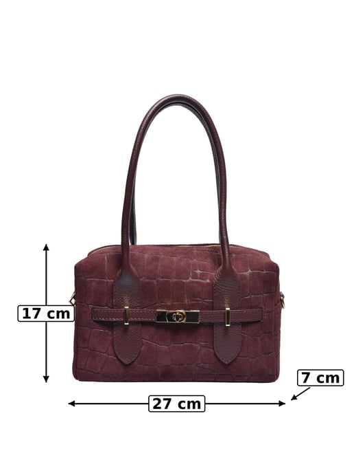 Luisa Vannini BURDEOS Bolso de cuero - Image 5