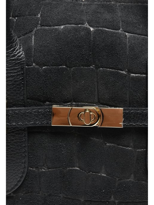 Luisa Vannini NEGRO Bolso de cuero - Image 3