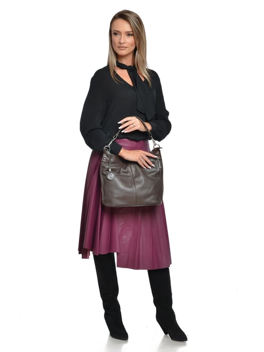 Roberta M Granate Bolso de cuero - Image 5