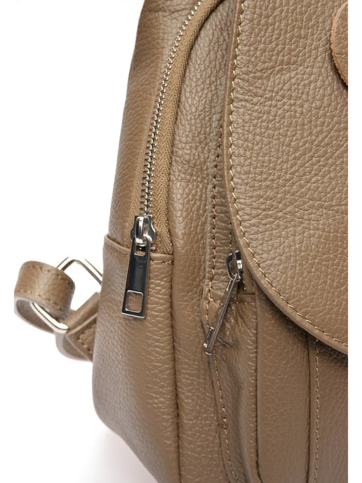 Roberta M Beige Bolso de cuero - Image 3