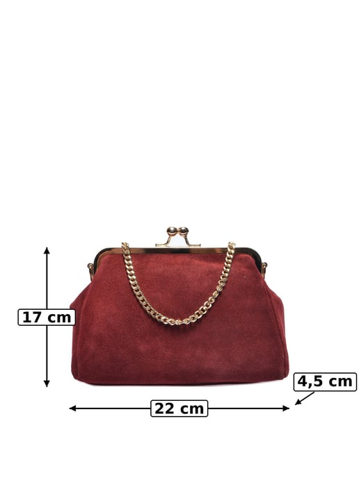 Luisa Vannini BURDEOS Bolso de cuero - Image 5