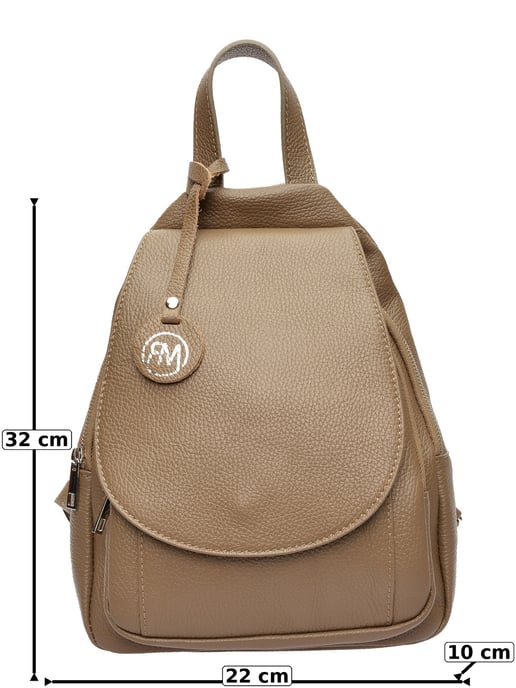Roberta M Beige Bolso de cuero - Image 6