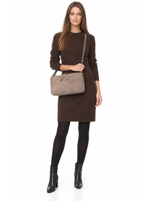 Luisa Vannini Beige Bolso de cuero - Image 6