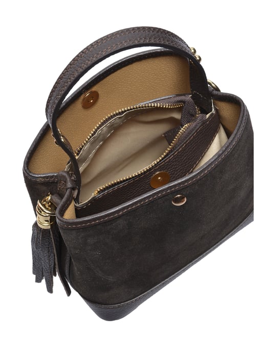 Luisa Vannini Bicolor Bolso de cuero - Image 4