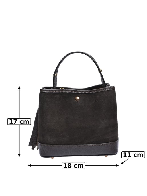 Luisa Vannini Bicolor Bolso de cuero - Image 5