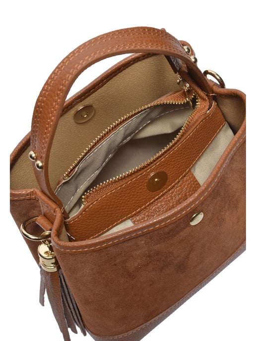 Luisa Vannini COGNAC Bolso de cuero - Image 4