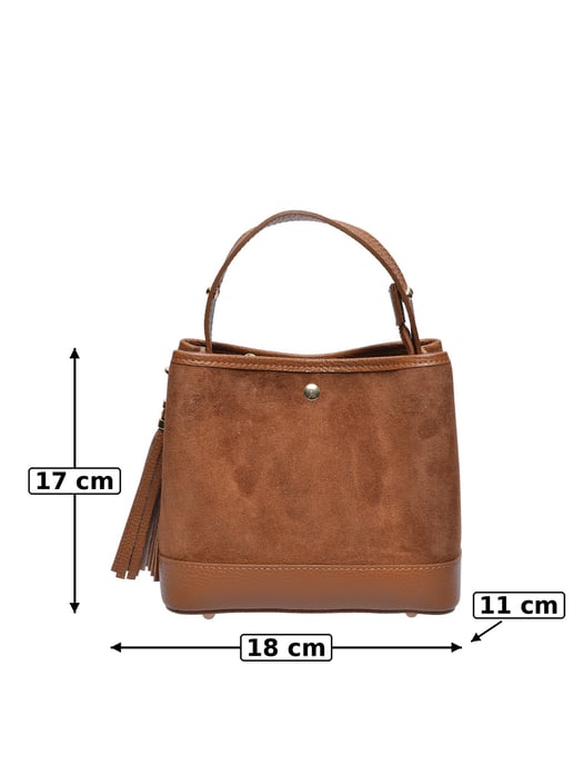 Luisa Vannini COGNAC Bolso de cuero - Image 5