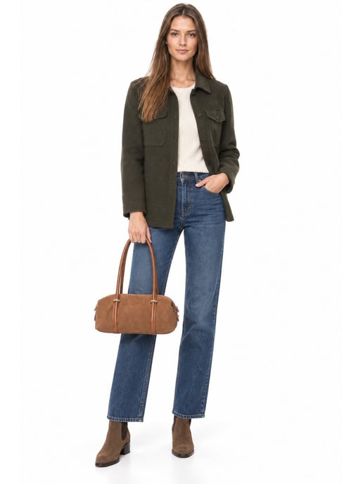 Luisa Vannini COGNAC Bolso de cuero - Image 6