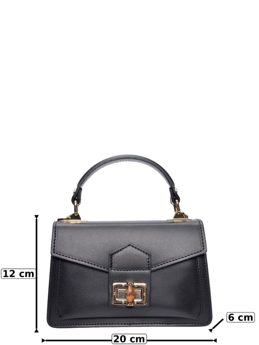 Roberta M Negro Bolso de cuero - Image 6