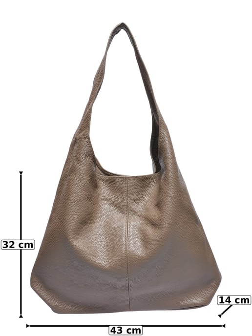 Roberta M Beige Bolso de cuero - Image 5
