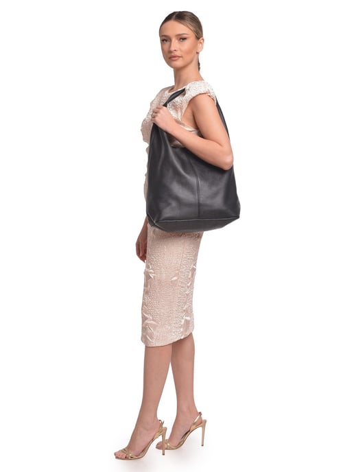 Roberta M Negro Bolso de cuero - Image 5