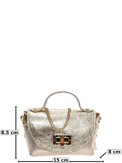 Roberta M Oro Bolso de cuero - Image 6