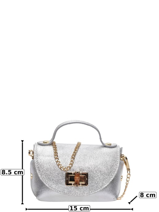 Roberta M Plata Bolso de cuero - Image 6