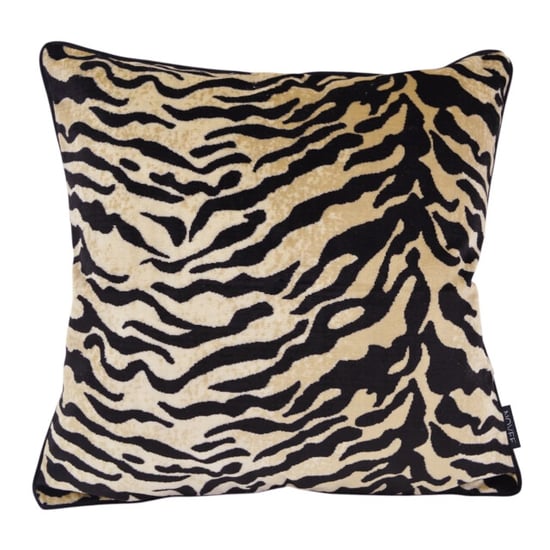 NOVÉE Zebra Muse funda de cojín | 45x45 cm | terciopelo/poliéster - Image 1