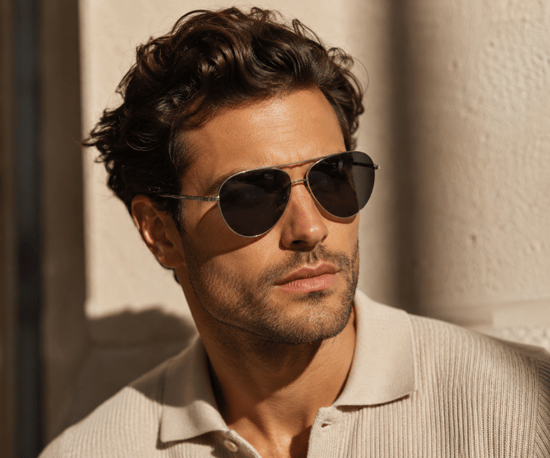 Barbour BA4051 C3 Gafas de sol metálicas plateadas - Image 6