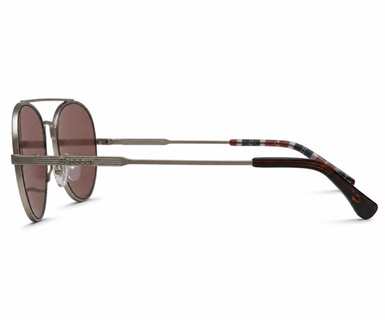 Barbour BA8112 C1 Gafas de sol plateadas Gun Metal - Image 3