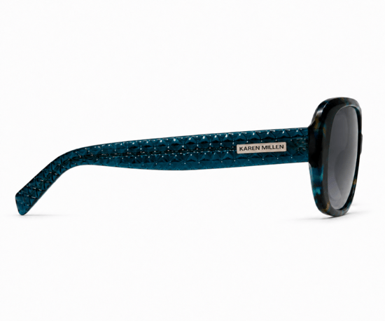 Karen Millen KM5060 604 Gafas de sol azul verdoso - Image 4