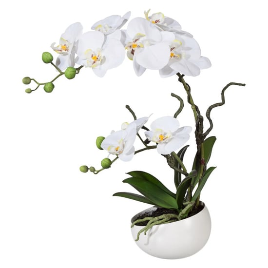 Kopu ® orquídea artificial 42 cm – en cuenco, phalaenopsis - Image 1