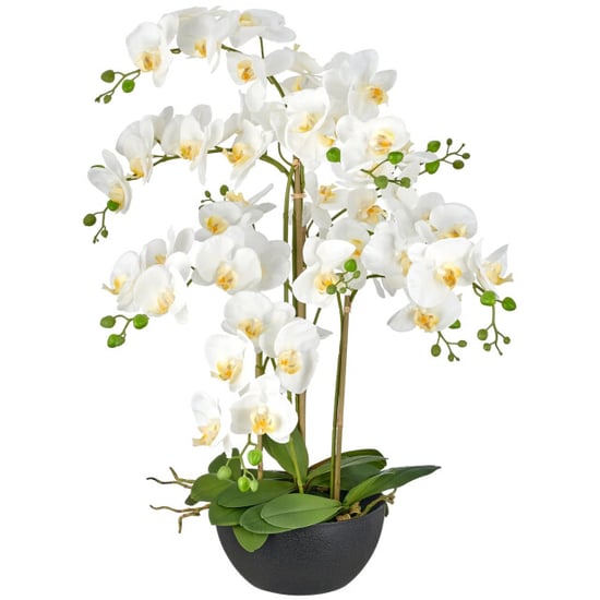 Kopu ® orquídea artificial 80 cm - cuenco negro phalaenopsis - Image 1
