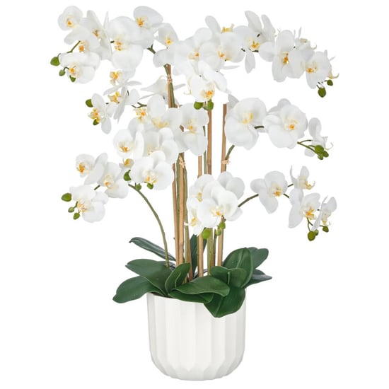 Kopu ® orquídea artificial 80 cm – 9 ramas en maceta phalaenopsis - Image 1