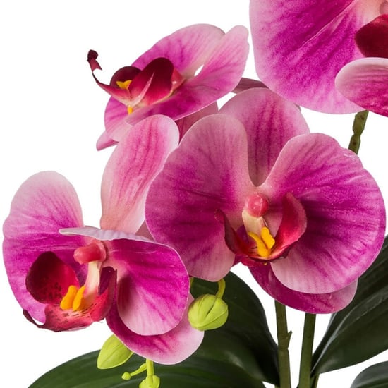 Kopu ® orquídea artificial 35 cm – maceta blanca phalaenopsis - Image 2