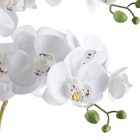 Kopu ® orquídea artificial 70 cm - 5 tallos maceta negra Phalaenopsis - Image 2