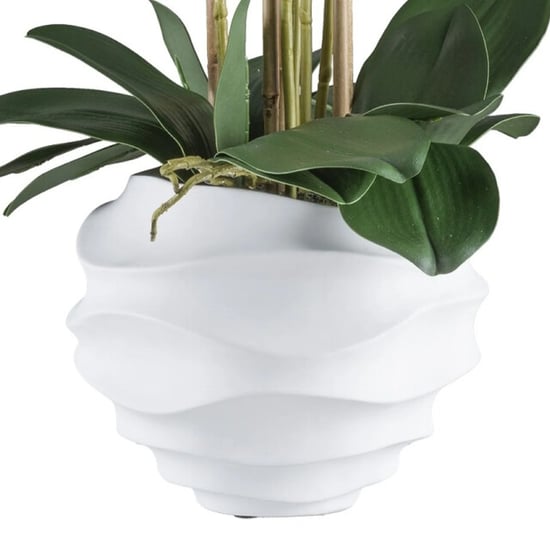 Kopu ® orquídea artificial 70 cm - 5 tallos en maceta phalaenopsis - Image 3