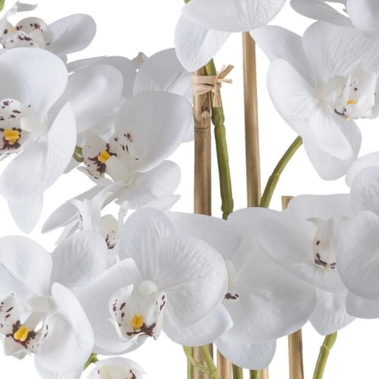 Kopu ® orquídea artificial 70 cm - 5 tallos maceta negra Phalaenopsis - Image 4