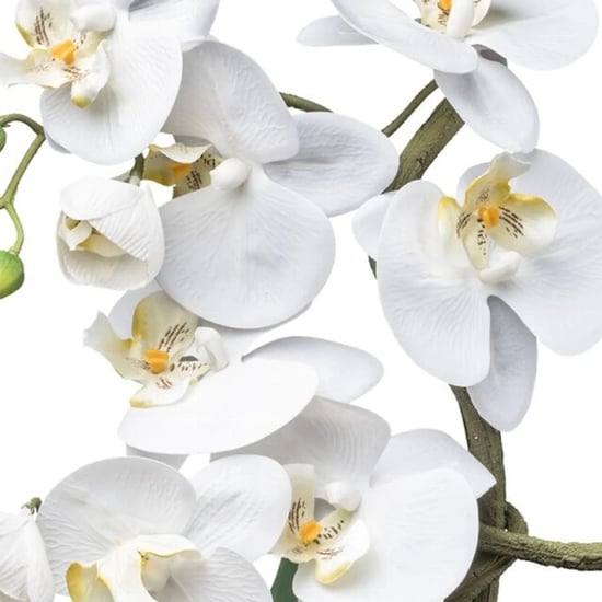 Kopu ® orquídea artificial 68 cm – phalaenopsis en jarrón plateado - Image 3