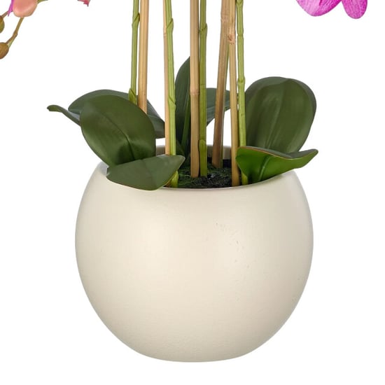 Kopu ® orquídea artificial 65 cm - maceta color crema phalaenopsis - Image 4