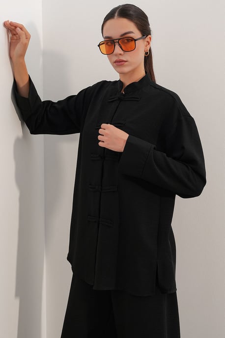 Conjunto de 2 piezas de camisa oversize y pantalón - Image 2