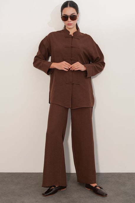 Conjunto de camisa oversize y pantalón de 2 piezas - Image 3