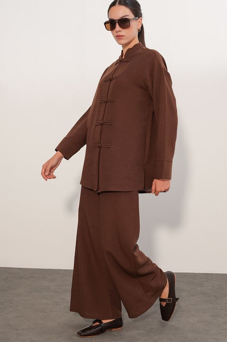 Conjunto de camisa oversize y pantalón de 2 piezas - Image 4