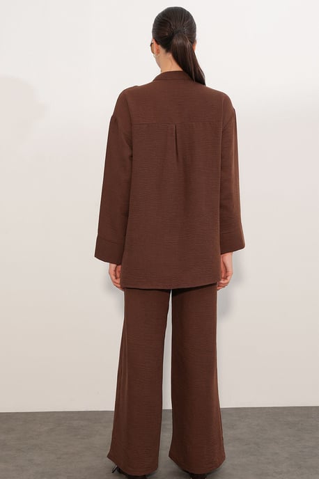 Conjunto de camisa oversize y pantalón de 2 piezas - Image 6