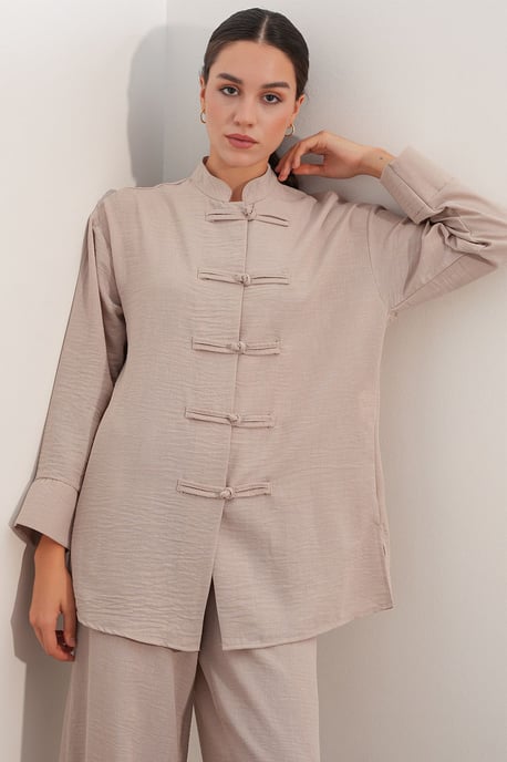Conjunto de camisa y pantalón oversize de 2 piezas - Image 2