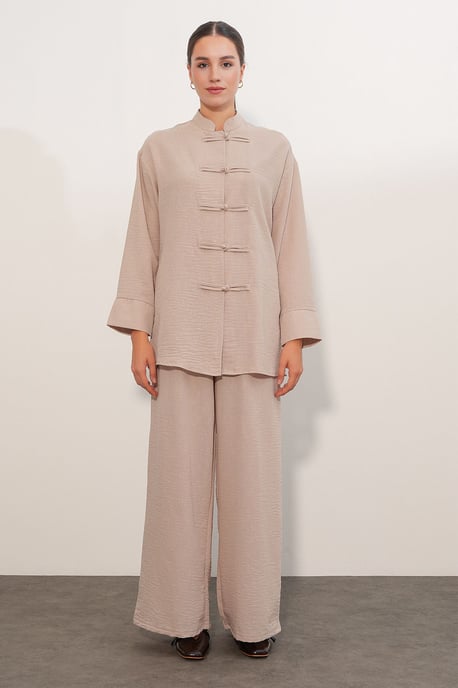 Conjunto de camisa y pantalón oversize de 2 piezas - Image 3
