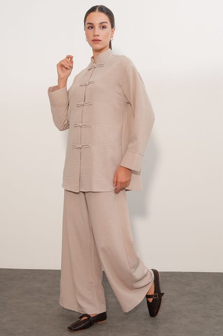 Conjunto de camisa y pantalón oversize de 2 piezas - Image 4