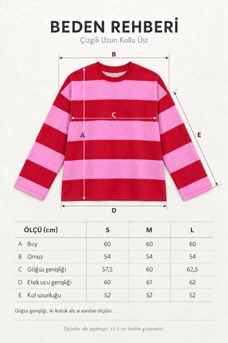 Bipantolon Sudadera de mujer oversize a rayas con cuello redondo - Image 6