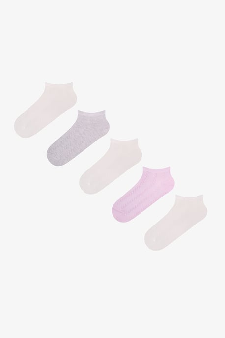 Calcetines tobilleros de jacquard Soft Clouded en pack de dos - Image 1