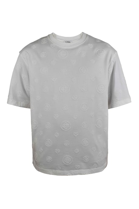 Casablanca Camiseta oversize con monograma Blanco - Image 1