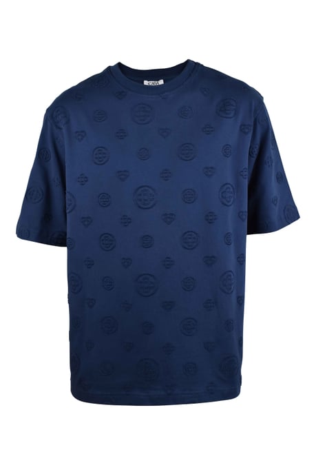 Casablanca Camiseta oversize con monograma Azul - Image 1