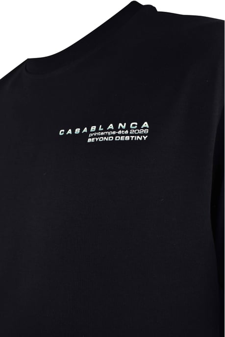 Casablanca Camiseta oversize «Glitch Orchid» Negro - Image 3