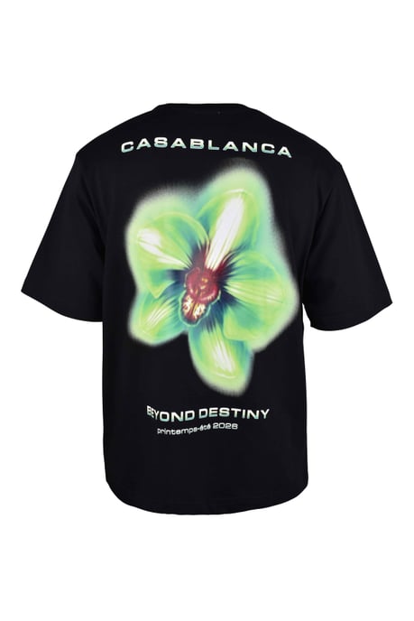 Casablanca Camiseta oversize «Glitch Orchid» Negro - Image 4