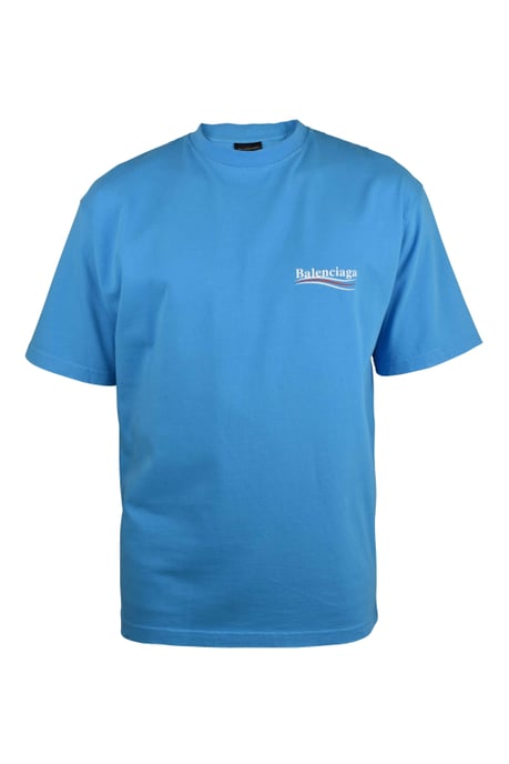 Balenciaga Camiseta de corte amplio Azul - Image 1