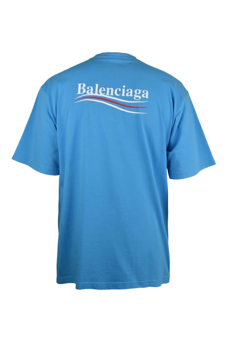 Balenciaga Camiseta de corte amplio Azul - Image 2