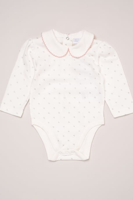 Body con cuello Peter Pan y peto de terciopelo de canalé - Image 5