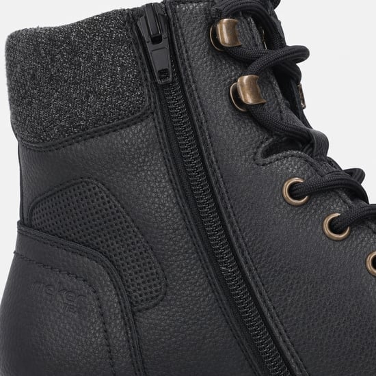 Rieker F3616 Botines de hombre Negro/granito - Image 3