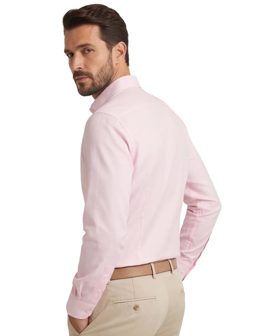 OLYMP camisa rosa body fit con cuello semi-wide - Image 2