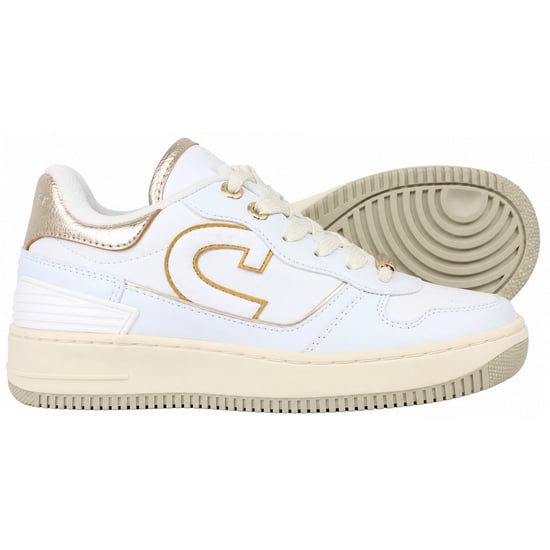 Cruyff Campo Low Zapatillas infantiles Blancas/Doradas - Image 4