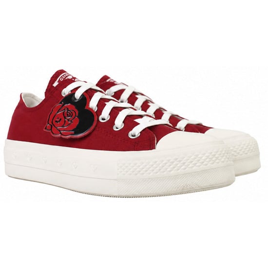 Converse Chuck Taylor Lift OX Zapatillas bajas rojas para mujer - Image 2